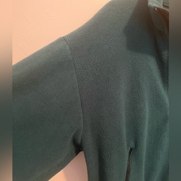 Vintage Green Bay Packers Green Fleece Quarter Zip Pullover w/Embroidered Logo M - Picture 6 of 16